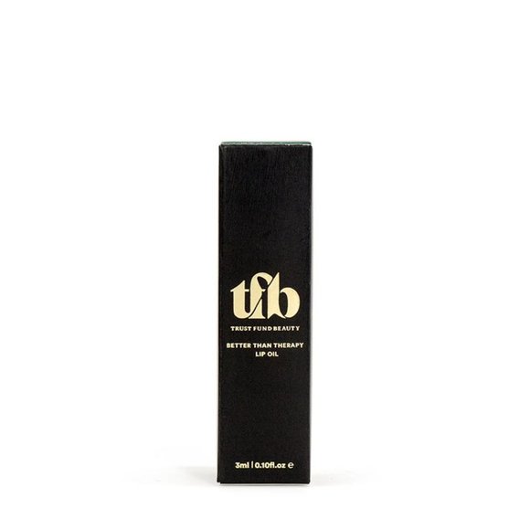 Trust Fund Beauty Better Than Therapy Lip Oil Vitamin E Clear Gloss 0.10 oz NIB - Picture 3 of 7